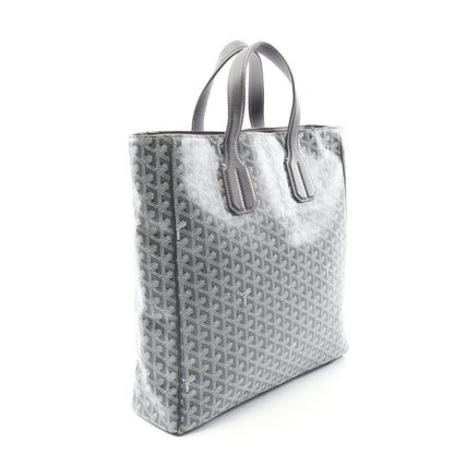 サック ヴォルテール ハンドバッグ トートバッグ コーティングキャンバス レザー グレー ホワイト ゴヤール バッグ GOYARD