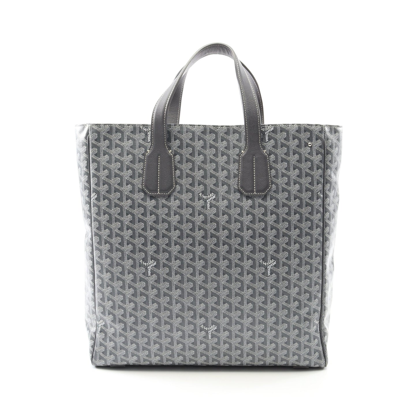 サック ヴォルテール ハンドバッグ トートバッグ コーティングキャンバス レザー グレー ホワイト ゴヤール バッグ GOYARD