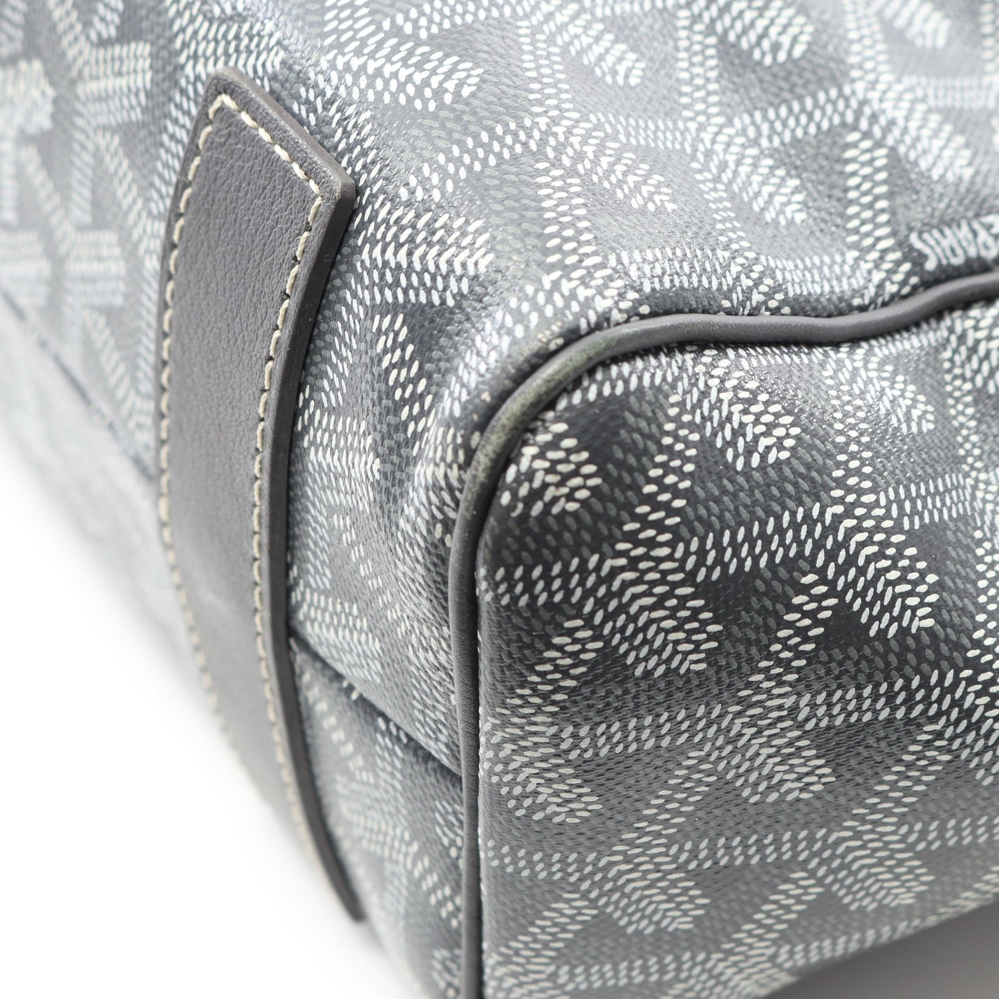 サック ヴォルテール ハンドバッグ トートバッグ コーティングキャンバス レザー グレー ホワイト ゴヤール バッグ GOYARD