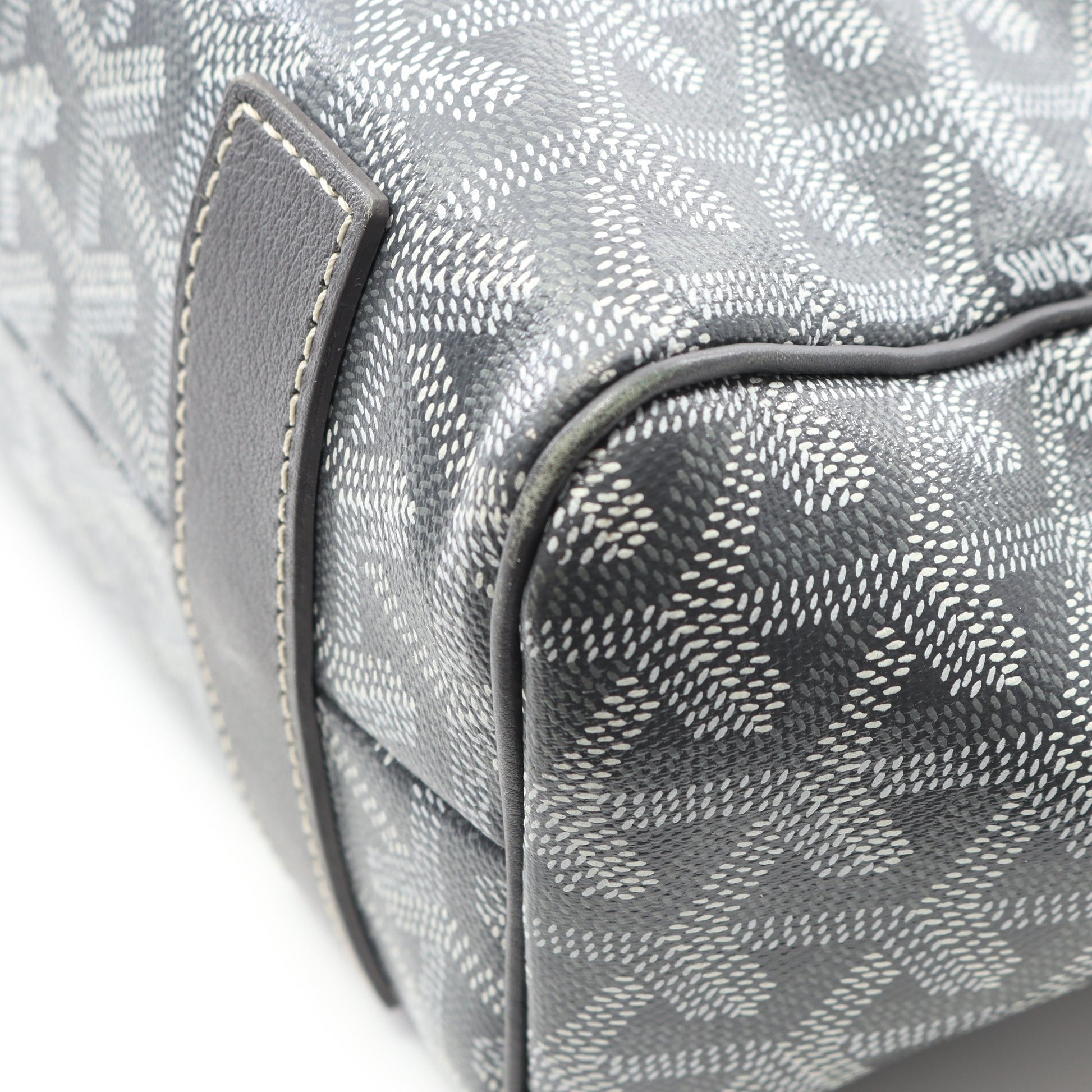 サック ヴォルテール ハンドバッグ トートバッグ コーティングキャンバス レザー グレー ホワイト ゴヤール バッグ GOYARD