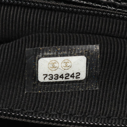 マトラッセ ハンドバッグ キャビアスキン ブラック ゴールド金具 シャネル バッグ CHANEL