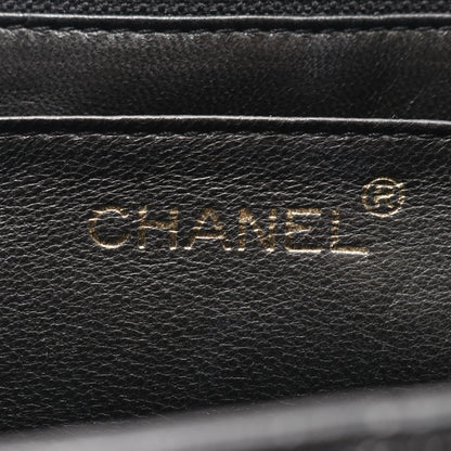 マトラッセ ハンドバッグ キャビアスキン ブラック ゴールド金具 シャネル バッグ CHANEL