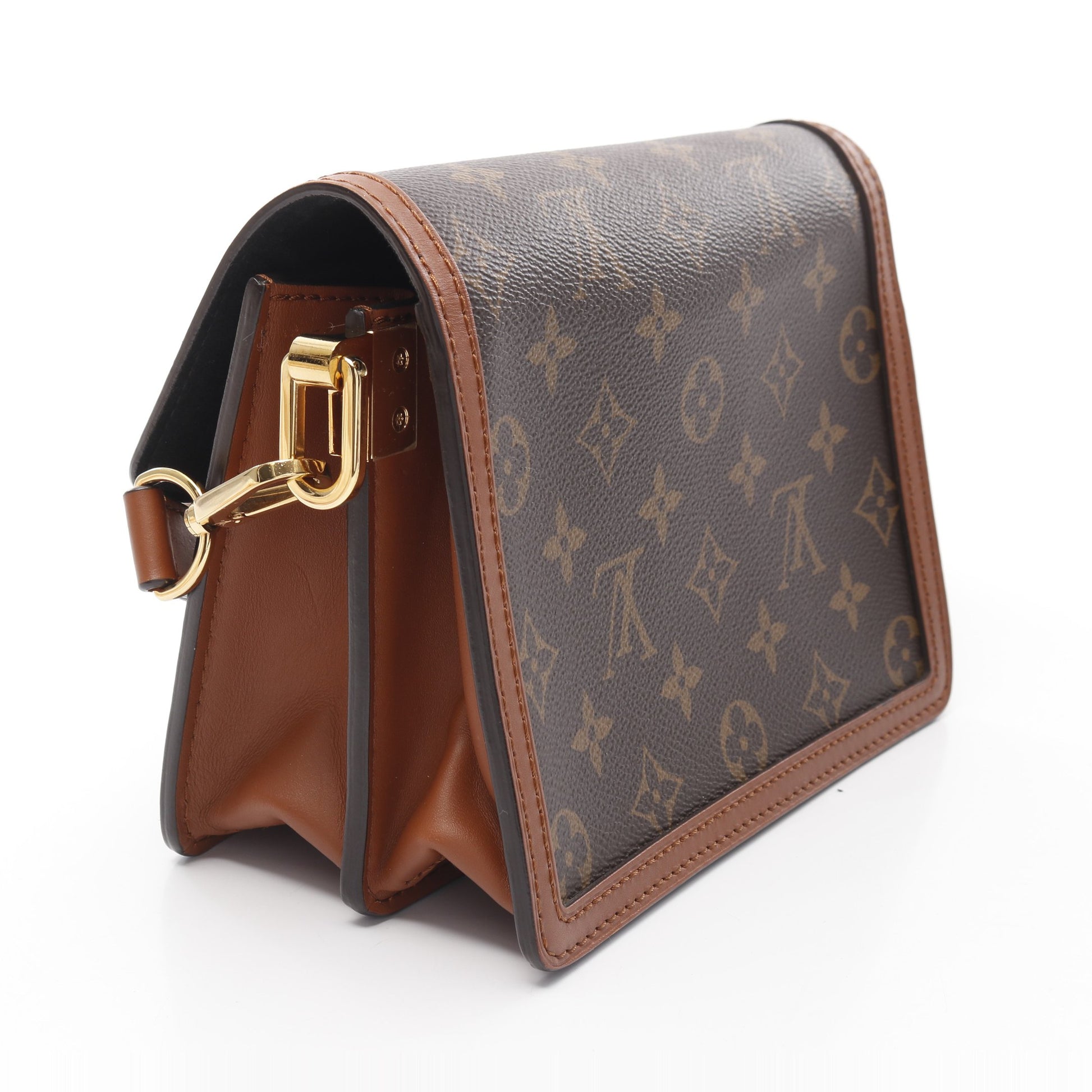 ドーフィーヌ MINI モノグラムリバース ショルダーバッグ PVC レザー ブラウン ベージュ ルイヴィトン バッグ LOUIS VUITTON