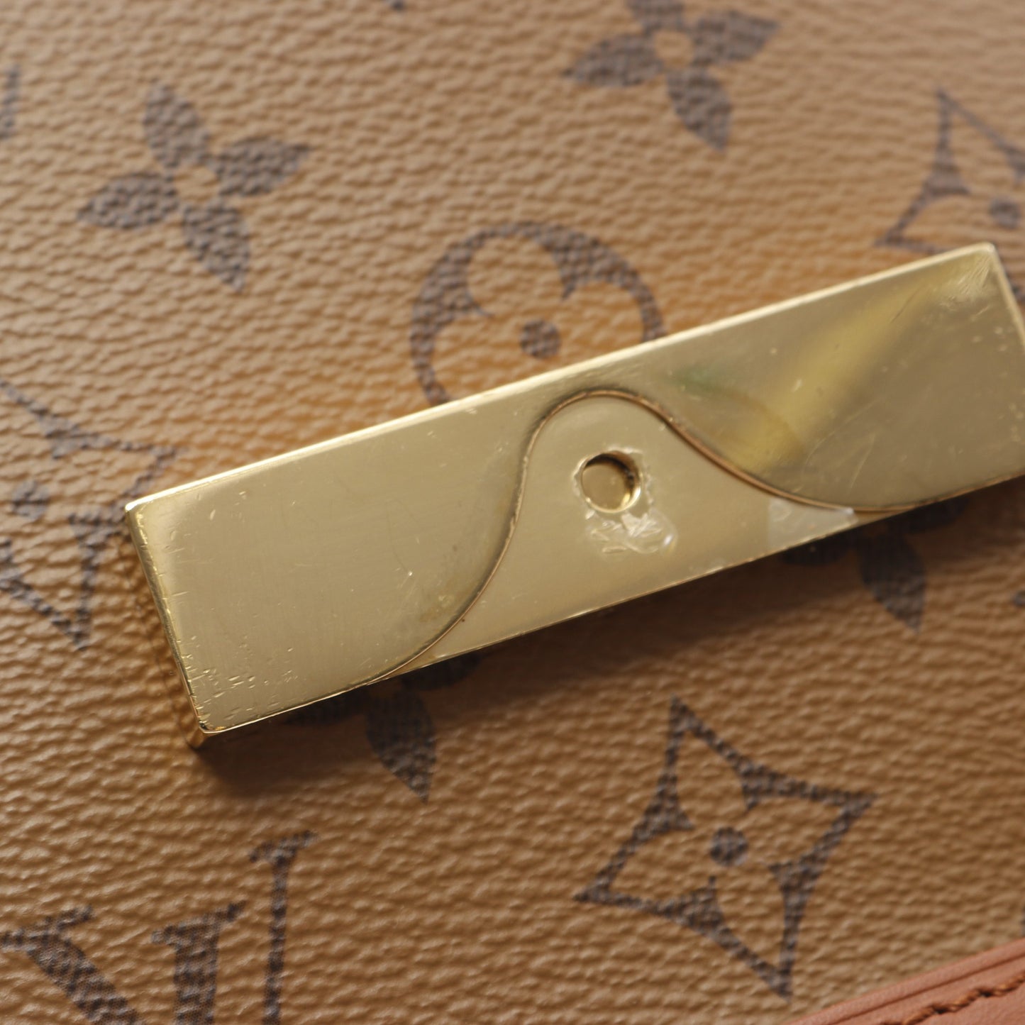 ドーフィーヌ MINI モノグラムリバース ショルダーバッグ PVC レザー ブラウン ベージュ ルイヴィトン バッグ LOUIS VUITTON