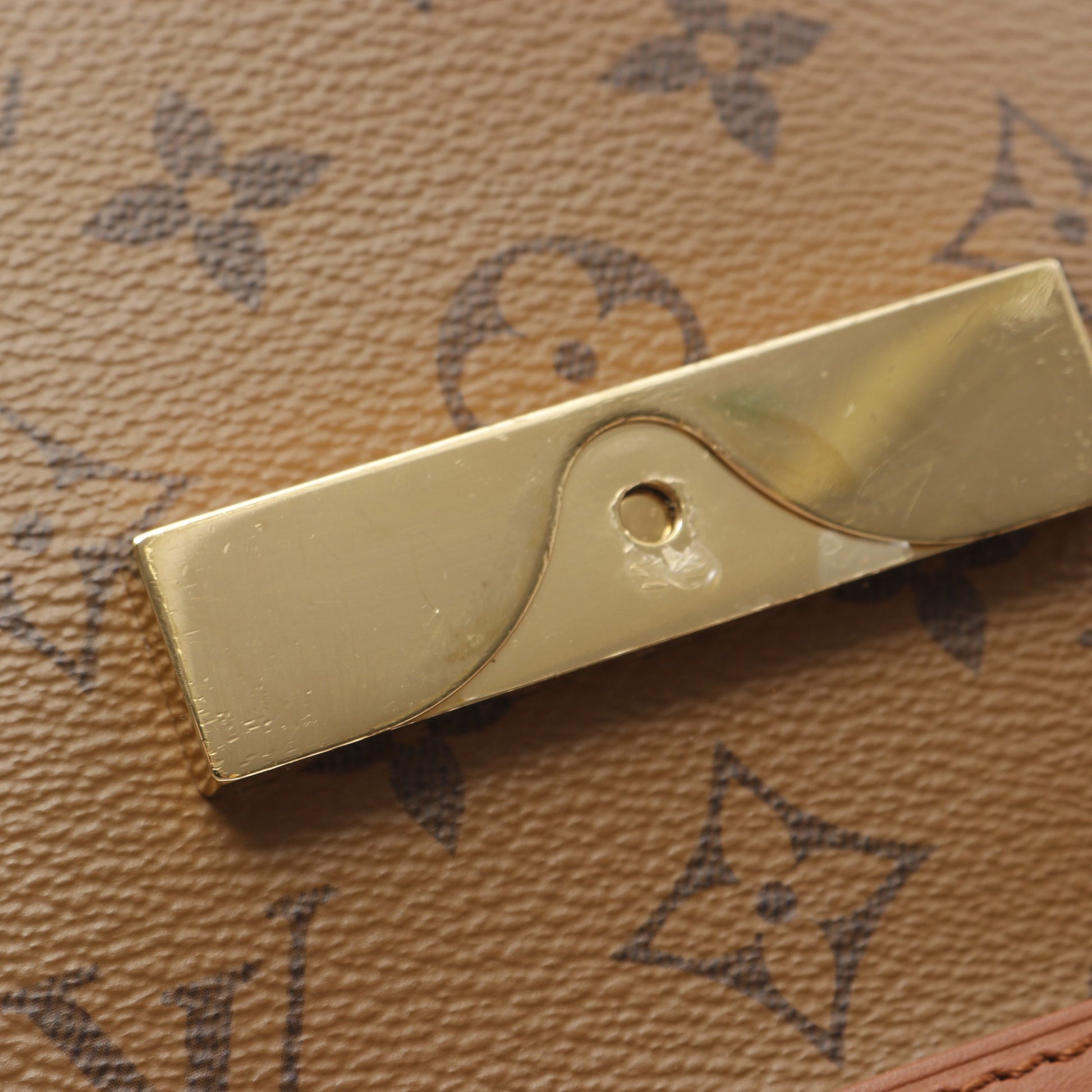 ドーフィーヌ MINI モノグラムリバース ショルダーバッグ PVC レザー ブラウン ベージュ ルイヴィトン バッグ LOUIS VUITTON