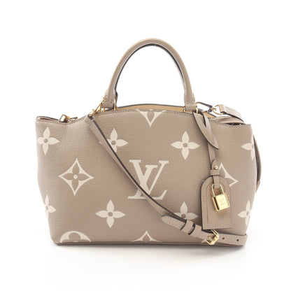 プティ パレPM モノグラムアンプラント トゥルトレール クレーム ハンドバッグ レザー グレーベージュ 2WAY ルイヴィトン バッグ LOUIS VUITTON