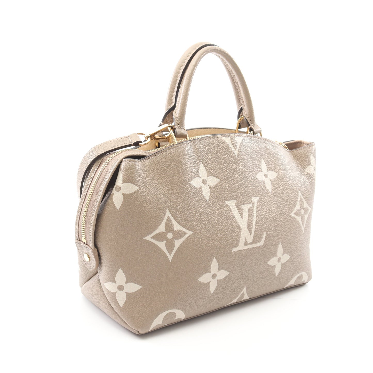プティ パレPM モノグラムアンプラント トゥルトレール クレーム ハンドバッグ レザー グレーベージュ 2WAY ルイヴィトン バッグ LOUIS VUITTON