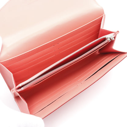 ポルトフォイラ サラ モノグラムヴェルニ ポピーペタル 二つ折り長財布 レザー コーラルピンク ピンク ルイヴィトン 財布・小物 LOUIS VUITTON