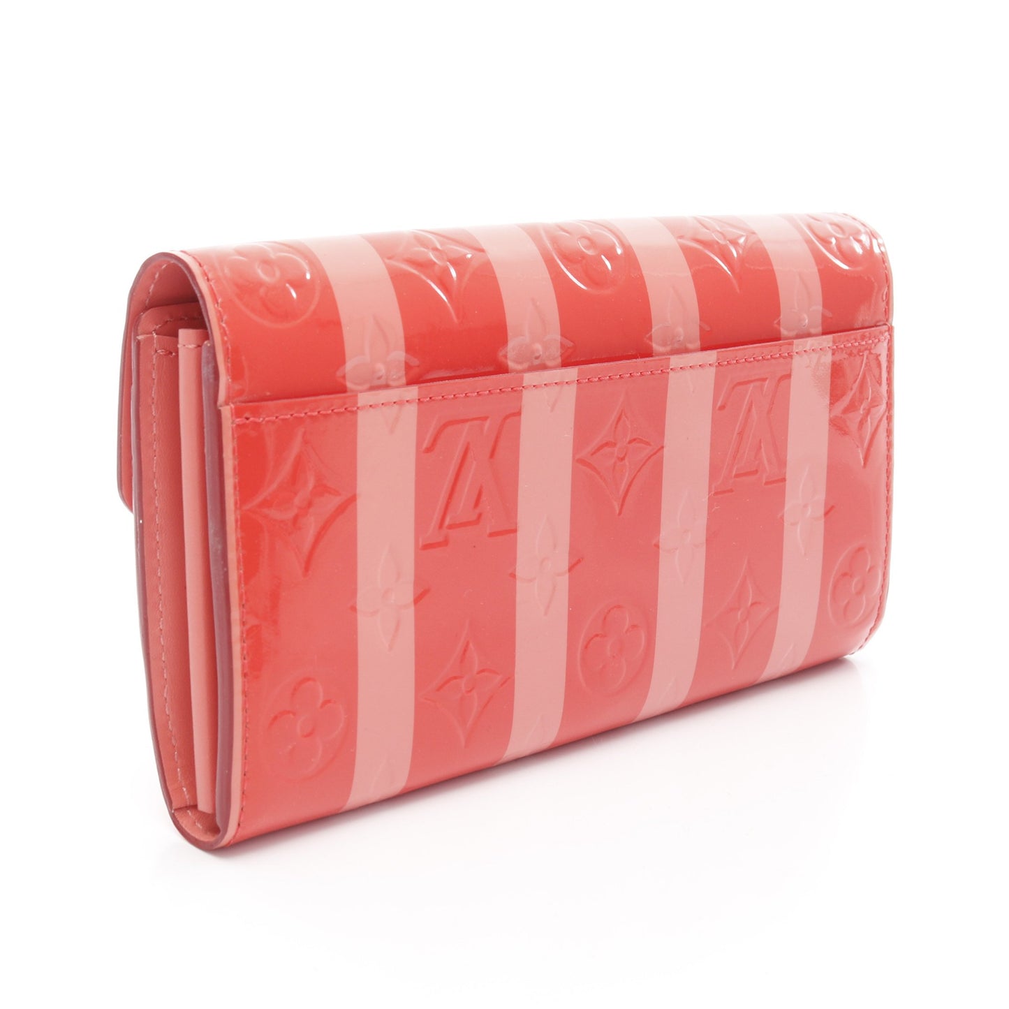 ポルトフォイラ サラ モノグラムヴェルニ ポピーペタル 二つ折り長財布 レザー コーラルピンク ピンク ルイヴィトン 財布・小物 LOUIS VUITTON