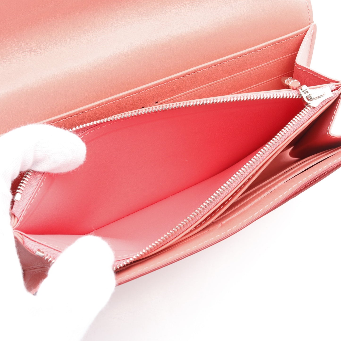 ポルトフォイラ サラ モノグラムヴェルニ ポピーペタル 二つ折り長財布 レザー コーラルピンク ピンク ルイヴィトン 財布・小物 LOUIS VUITTON