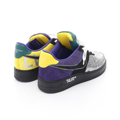 LOUIS VUITTON × Nike Air Force1 モノグラム ミロワール スニーカー レザー エナメル シルバー マルチカラー ヴァージルアブロー ルイヴィトン シューズ LOUIS VUITTON