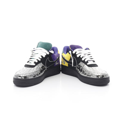 LOUIS VUITTON × Nike Air Force1 モノグラム ミロワール スニーカー レザー エナメル シルバー マルチカラー ヴァージルアブロー ルイヴィトン シューズ LOUIS VUITTON