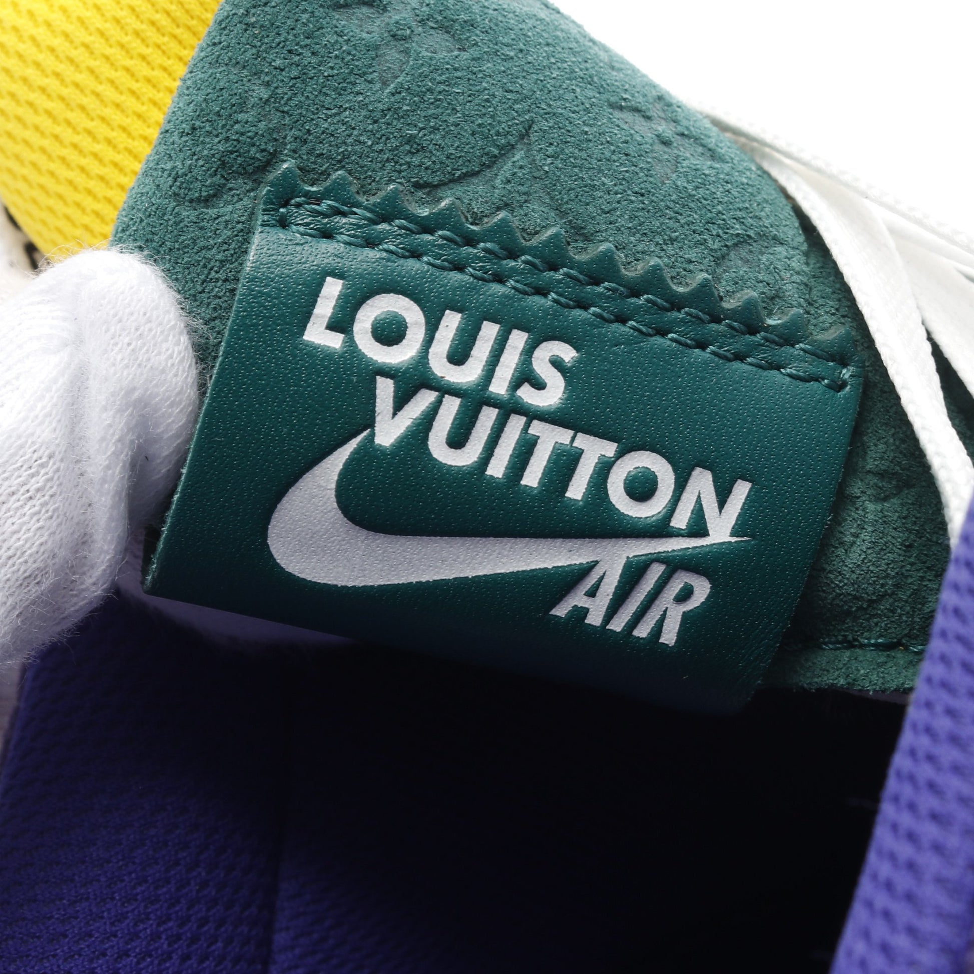 LOUIS VUITTON × Nike Air Force1 モノグラム ミロワール スニーカー レザー エナメル シルバー マルチカラー ヴァージルアブロー ルイヴィトン シューズ LOUIS VUITTON