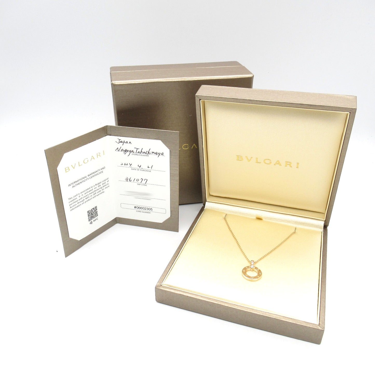 ブルガリブルガリネックレス ダイヤ ネックレス K18PG（ピンクゴールド） ダイヤモンド クリア ブルガリ アクセサリー BVLGARI