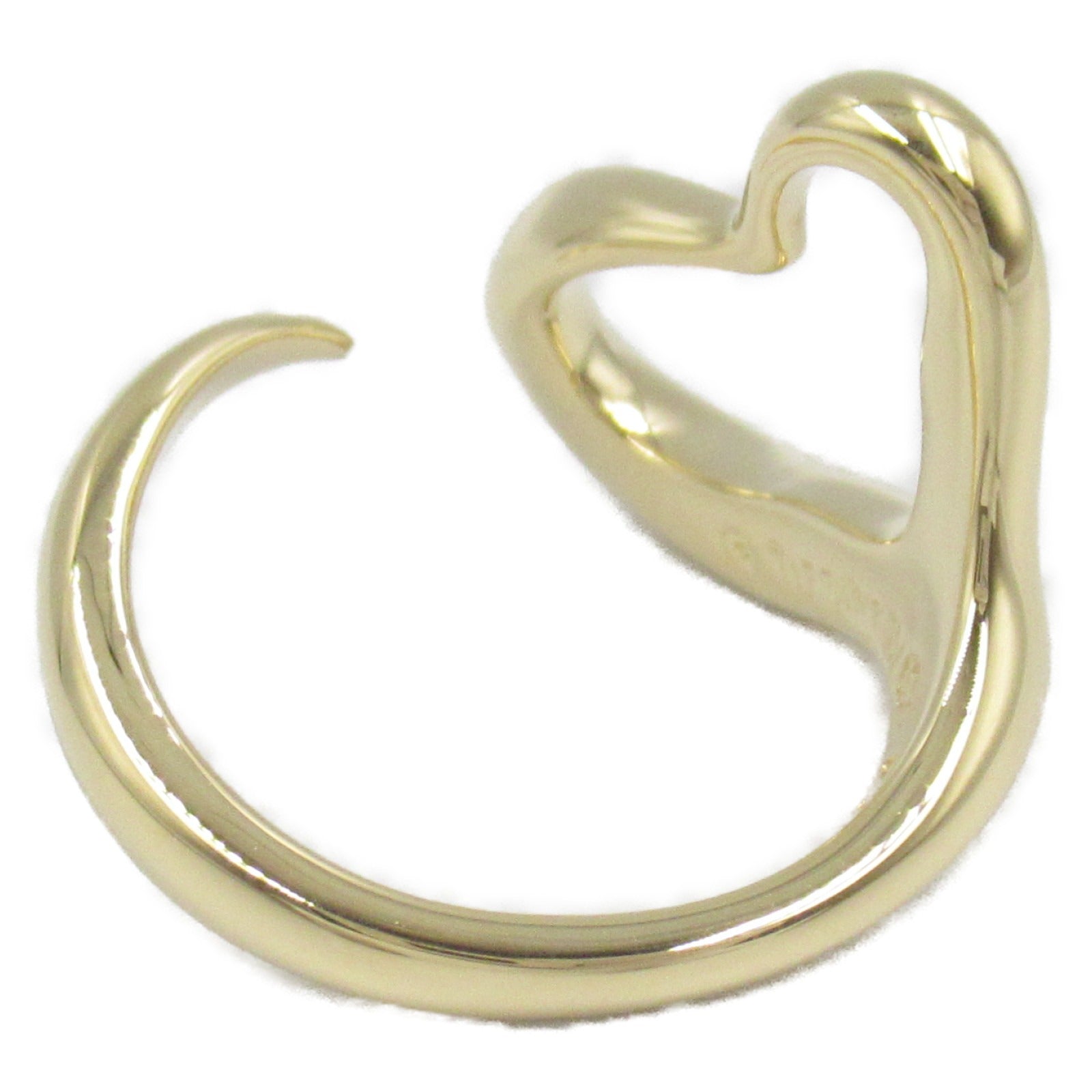 美品 k18 コンビネーション ティファニー オープンハート リング 指輪 TIFFANY&Co. ティファニー オープンハート 3P ダイヤモンド