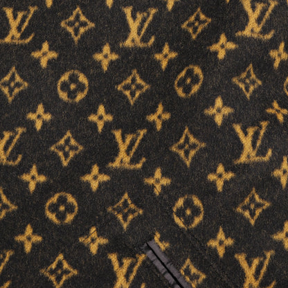 モノグラム コート ウール コットン ブラック ブラウン フード付き 切替 ルイヴィトン アウター LOUIS VUITTON