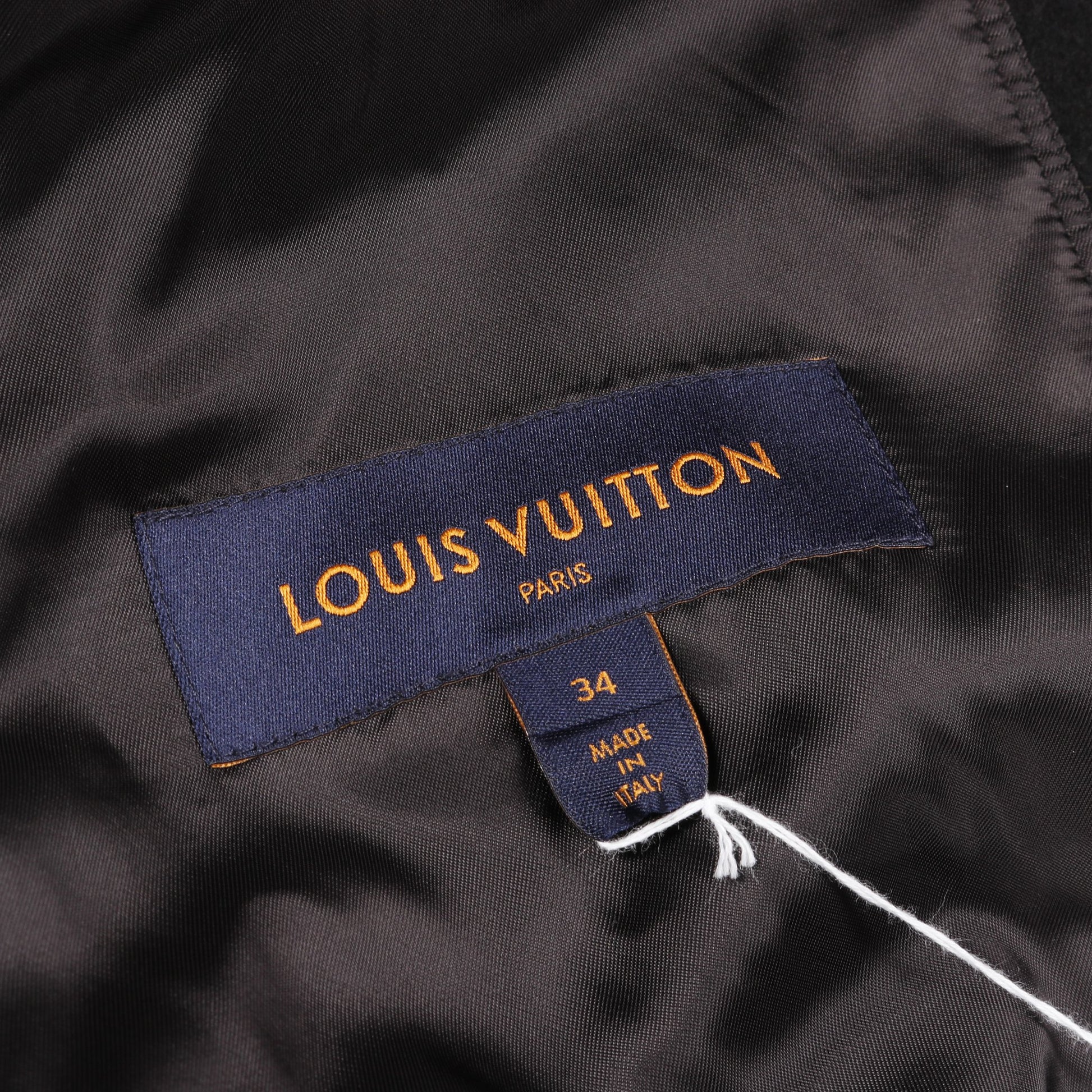モノグラム コート ウール コットン ブラック ブラウン フード付き 切替 ルイヴィトン アウター LOUIS VUITTON