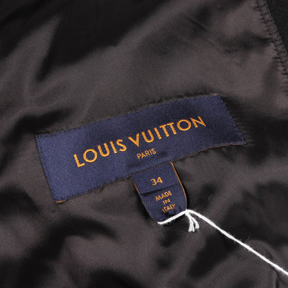 モノグラム コート ウール コットン ブラック ブラウン フード付き 切替 ルイヴィトン アウター LOUIS VUITTON