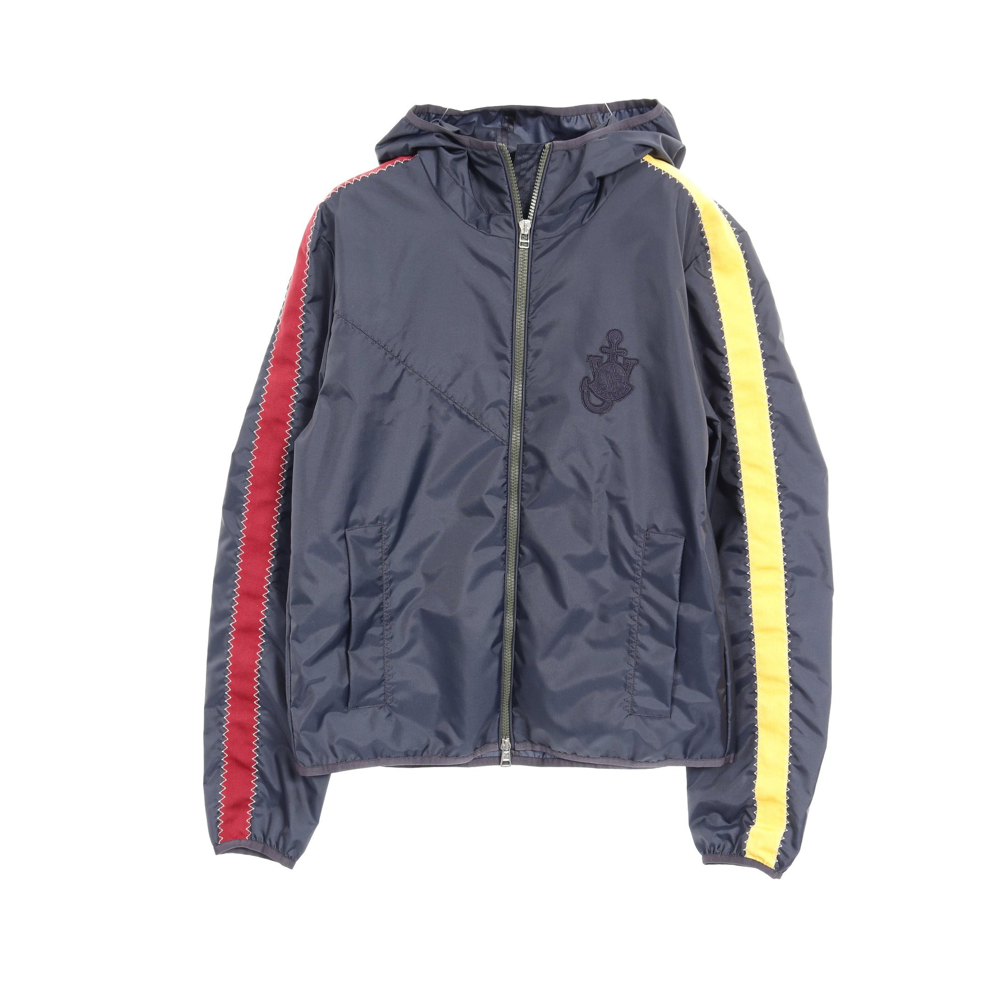 GENIUS 1 JW ANDERSON BALLINTOY ブルゾン ナイロン ネイビー バーガンディ イエロー フード付き モンクレール アウター MONCLER