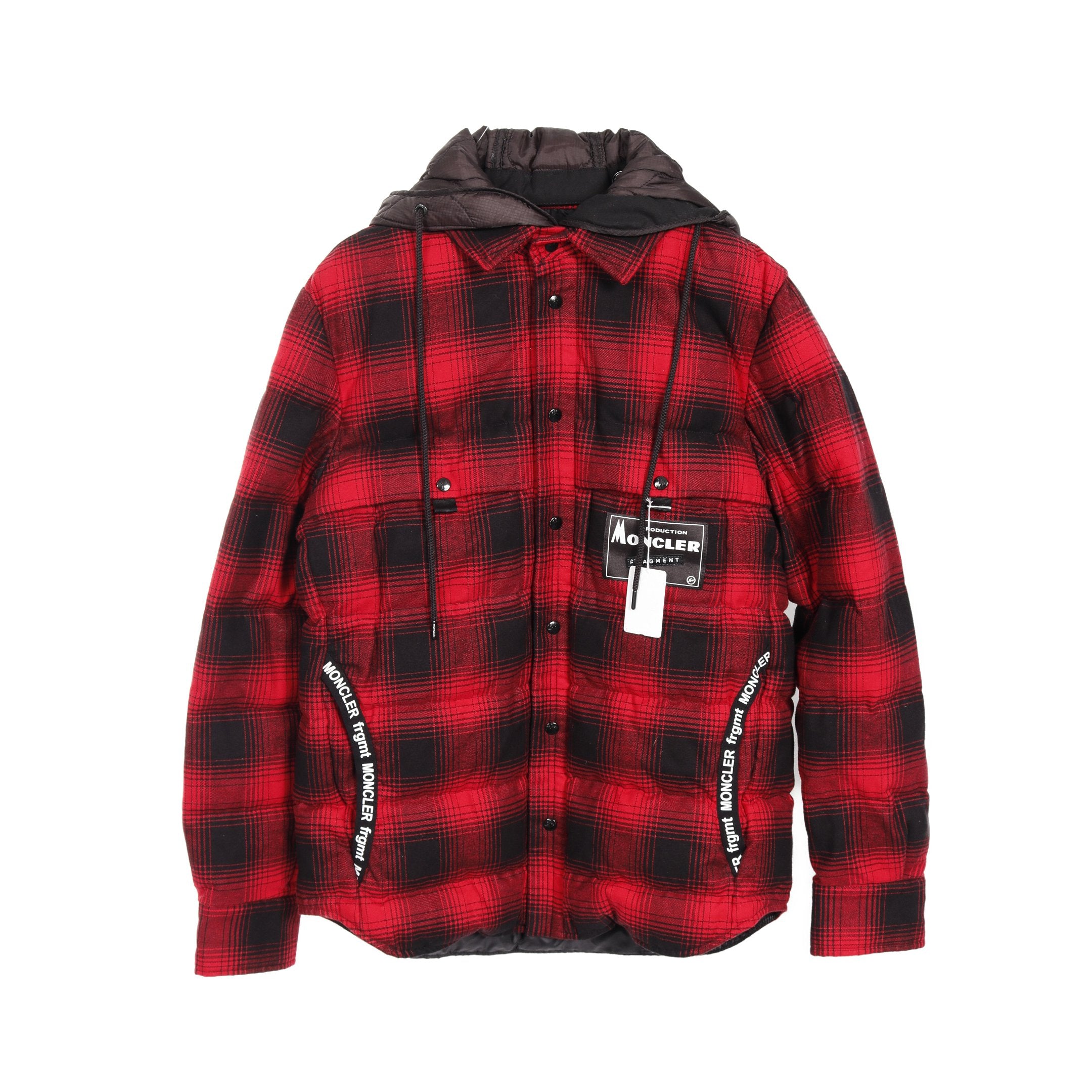 MONCLER ☆ チェック柄 ダウンジャケット MONCLER レッド・ブラック・チェック ダウンジャケット