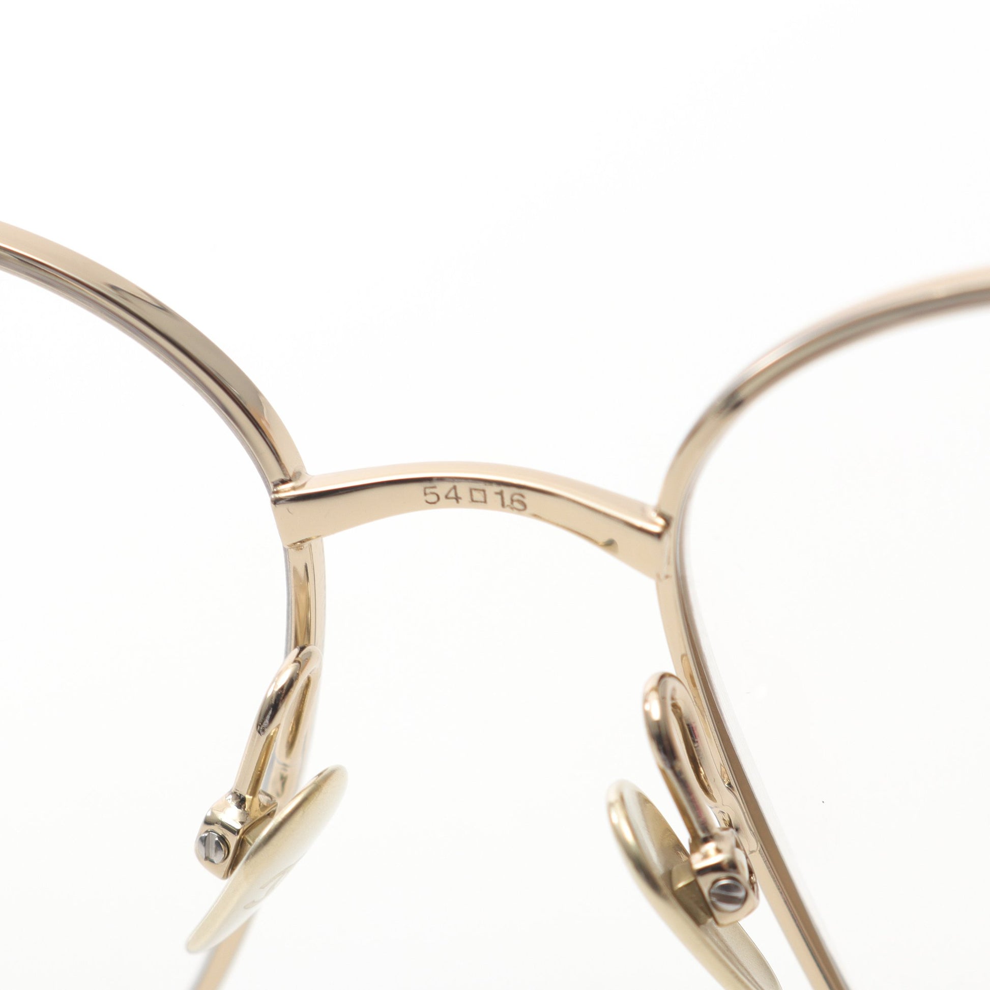 スクエア シェイプ オプティカル メガネ 眼鏡 GP ゴールド ブラック 度  