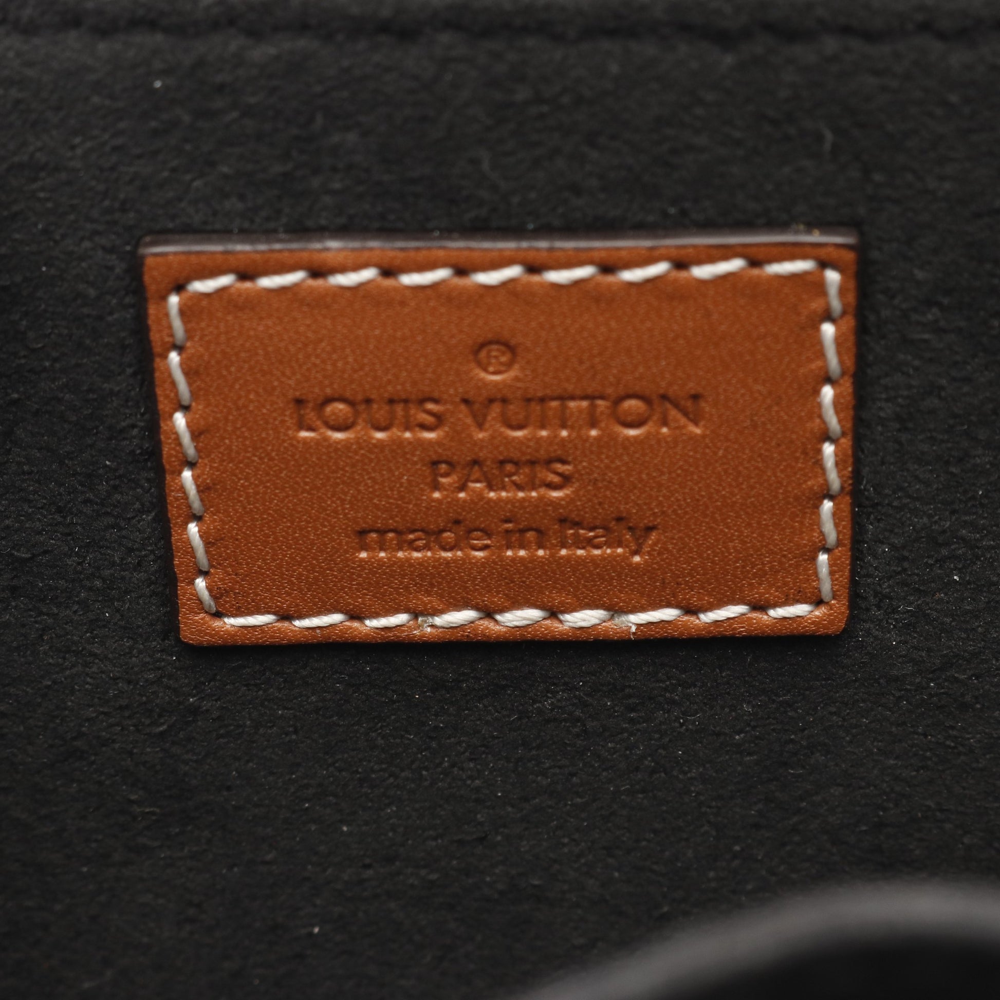 サックビファス モノグラム ハンドバッグ PVC レザー ブラウン ライトブラウン 3WAY ルイヴィトン バッグ LOUIS VUITTON