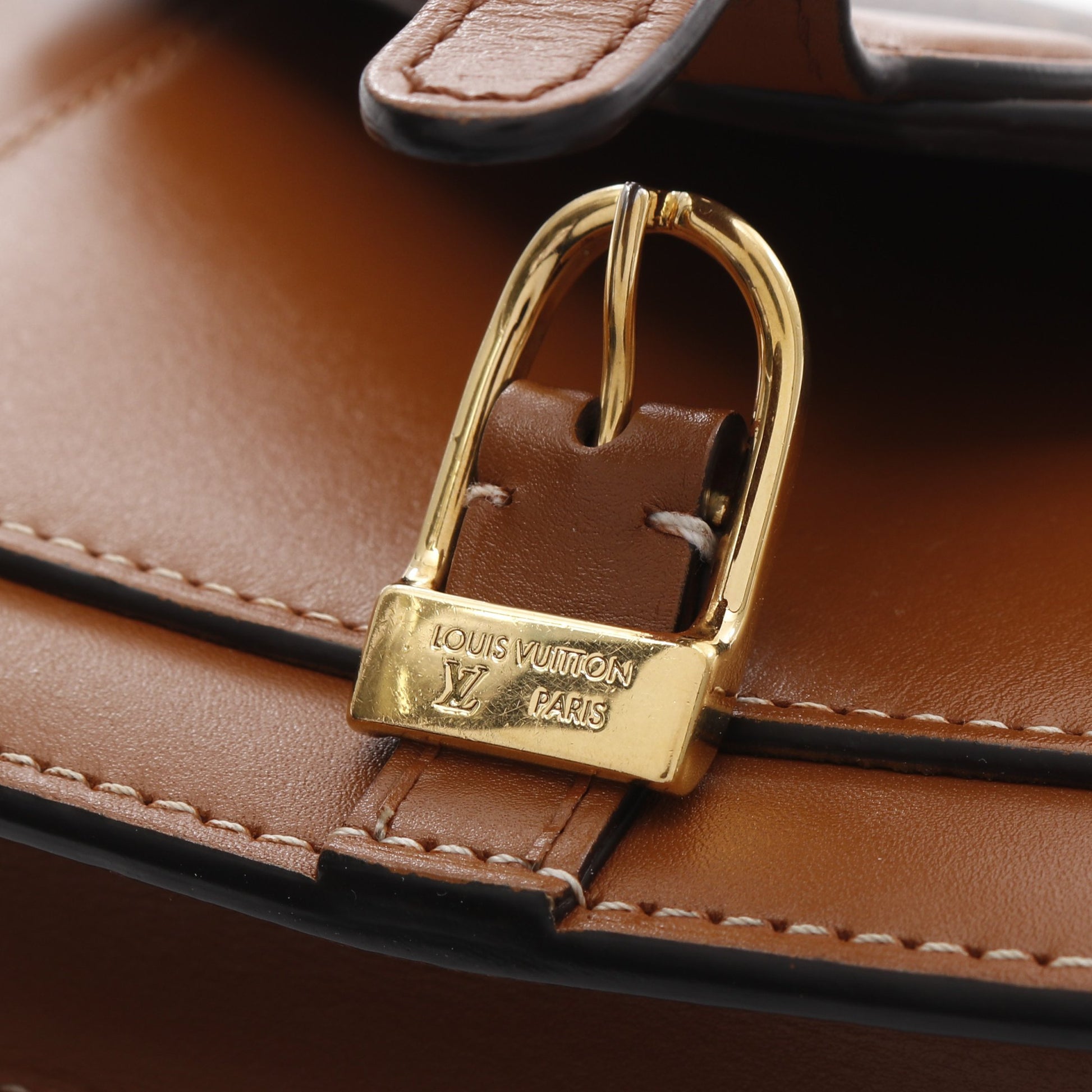 サックビファス モノグラム ハンドバッグ PVC レザー ブラウン ライトブラウン 3WAY ルイヴィトン バッグ LOUIS VUITTON