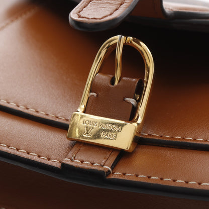 サックビファス モノグラム ハンドバッグ PVC レザー ブラウン ライトブラウン 3WAY ルイヴィトン バッグ LOUIS VUITTON