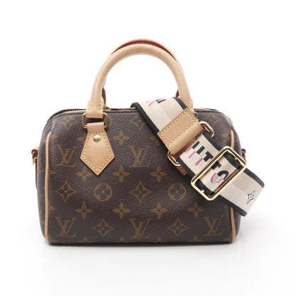 スピーディ バンドリエール20 モノグラム ハンドバッグ PVC レザー ブラウン 2WAY ルイヴィトン バッグ LOUIS VUITTON