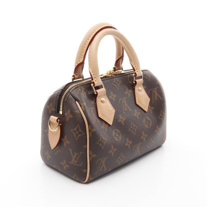 スピーディ バンドリエール20 モノグラム ハンドバッグ PVC レザー ブラウン 2WAY ルイヴィトン バッグ LOUIS VUITTON