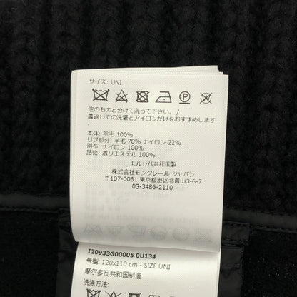 ポンチョ ポンチョ ウール ブラック モンクレール アウター MONCLER