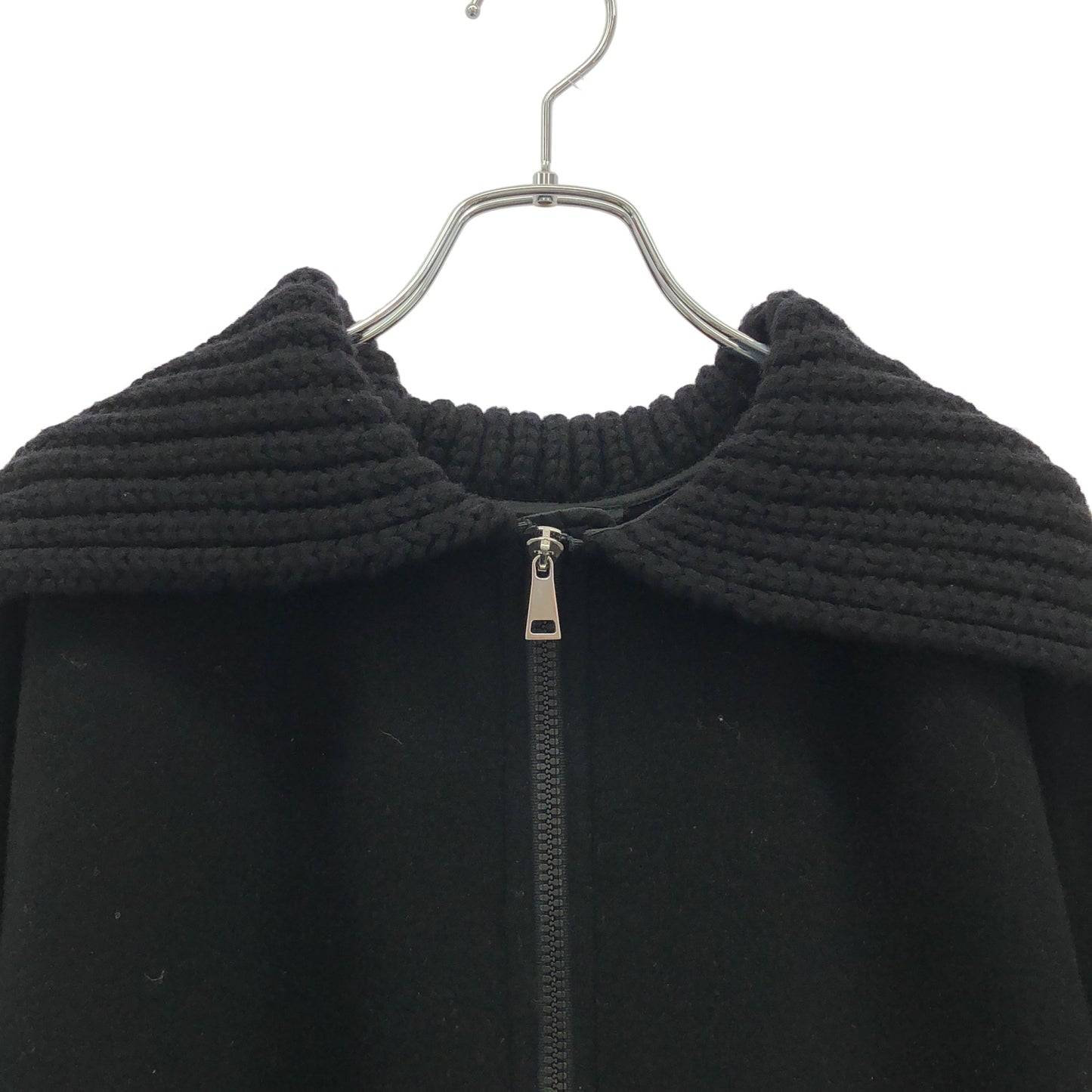 ポンチョ ポンチョ ウール ブラック モンクレール アウター MONCLER