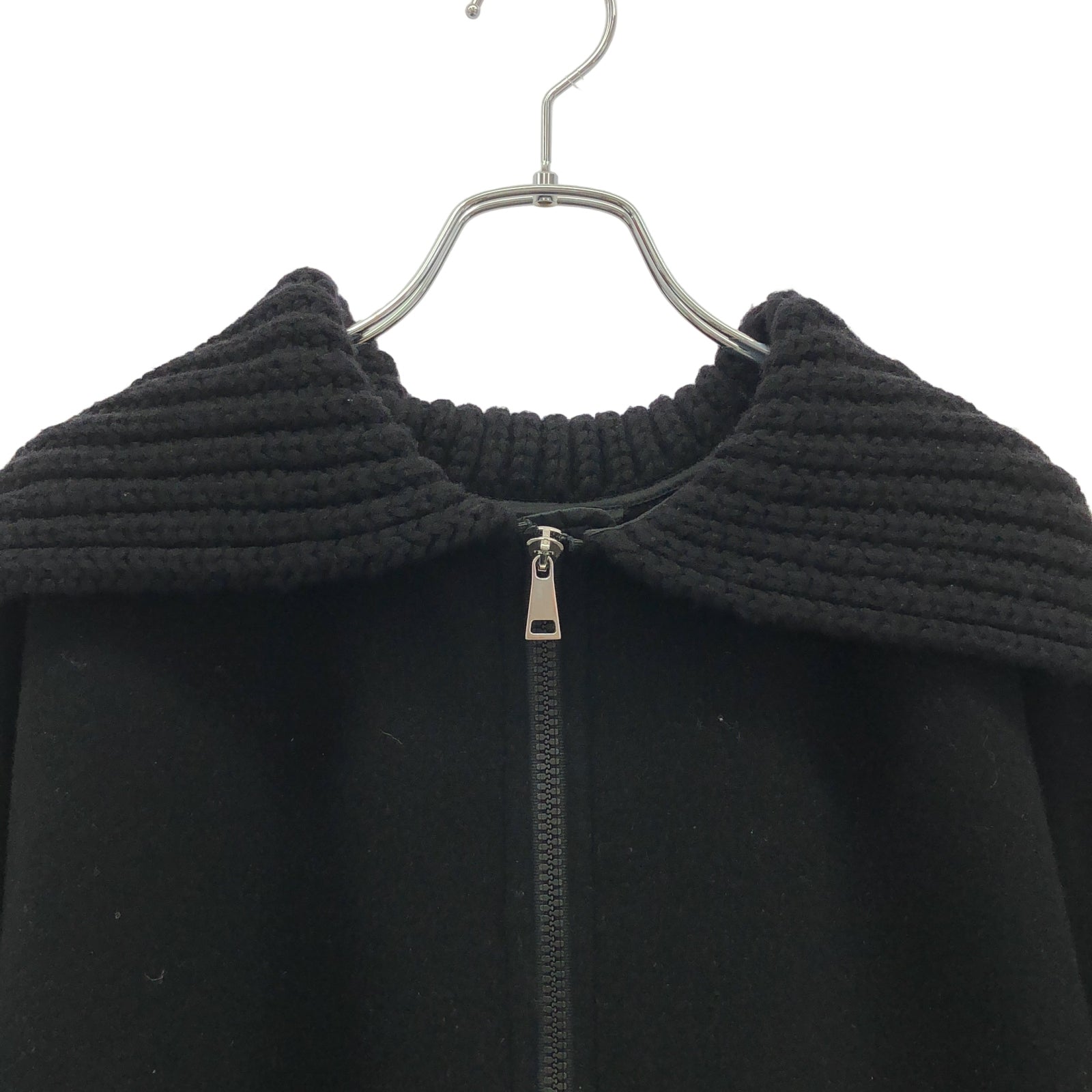ポンチョ ポンチョ ウール ブラック モンクレール アウター MONCLER