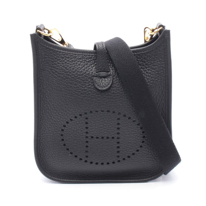 エヴリンTPM ショルダーバッグ トリヨンクレマンス ブラック ゴールド金具 W刻印 エルメス バッグ HERMES