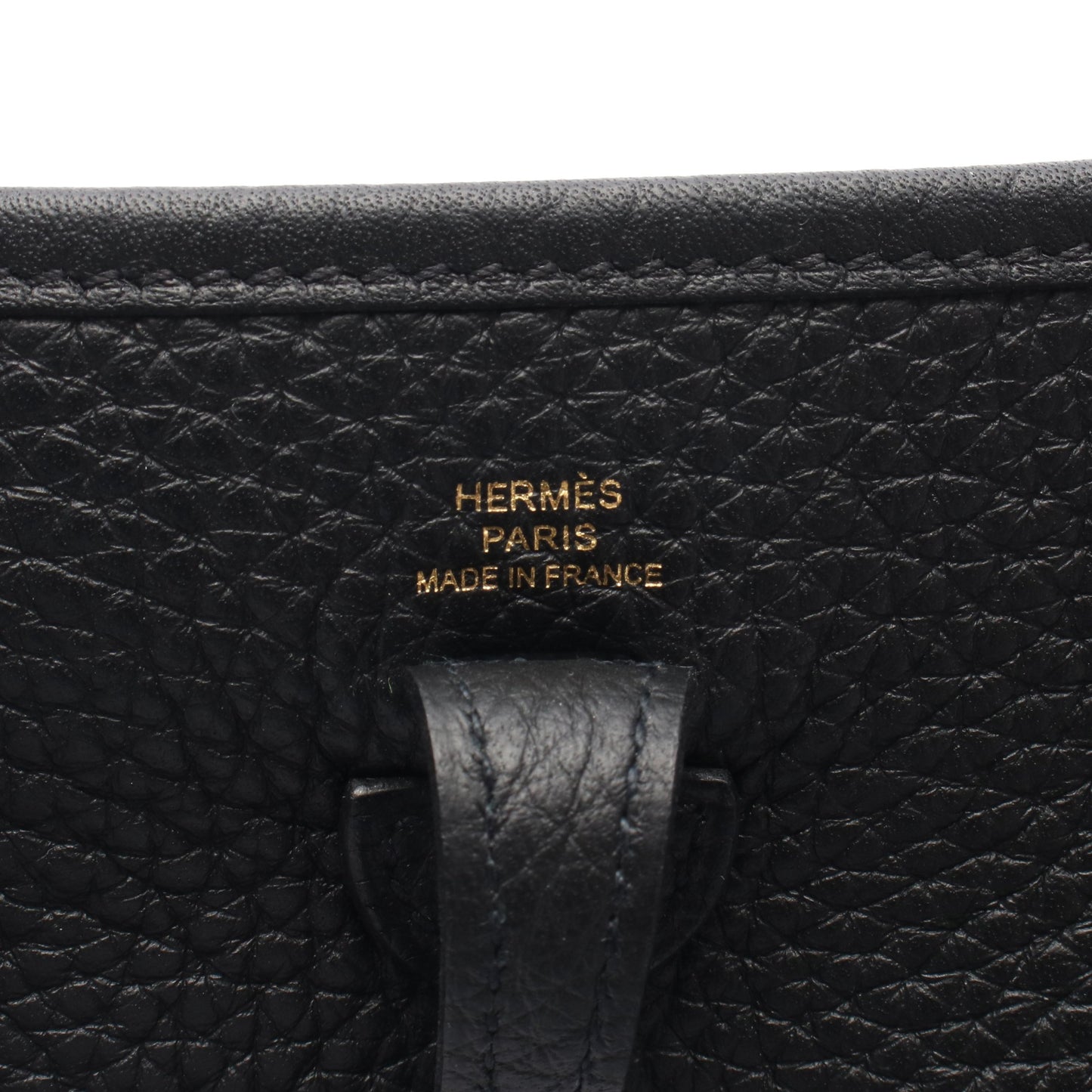 エヴリンTPM ショルダーバッグ トリヨンクレマンス ブラック ゴールド金具 W刻印 エルメス バッグ HERMES