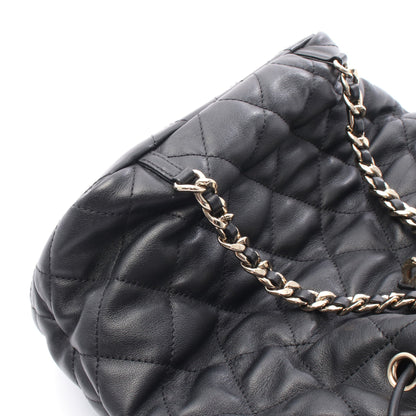 マトラッセ バックパック リュックサック レザー ブラック ゴールド金具 シャネル バッグ CHANEL