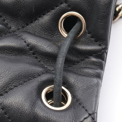 マトラッセ バックパック リュックサック レザー ブラック ゴールド金具 シャネル バッグ CHANEL