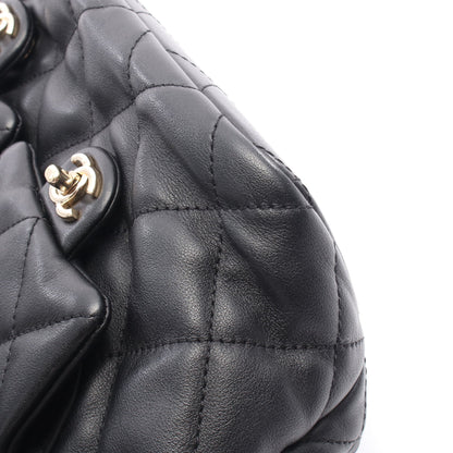 マトラッセ バックパック リュックサック レザー ブラック ゴールド金具 シャネル バッグ CHANEL