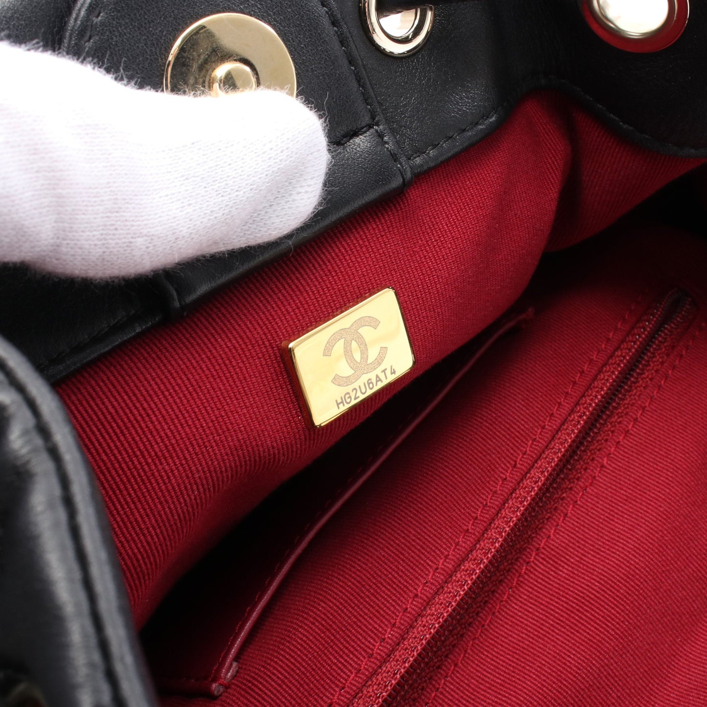 マトラッセ バックパック リュックサック レザー ブラック ゴールド金具 シャネル バッグ CHANEL