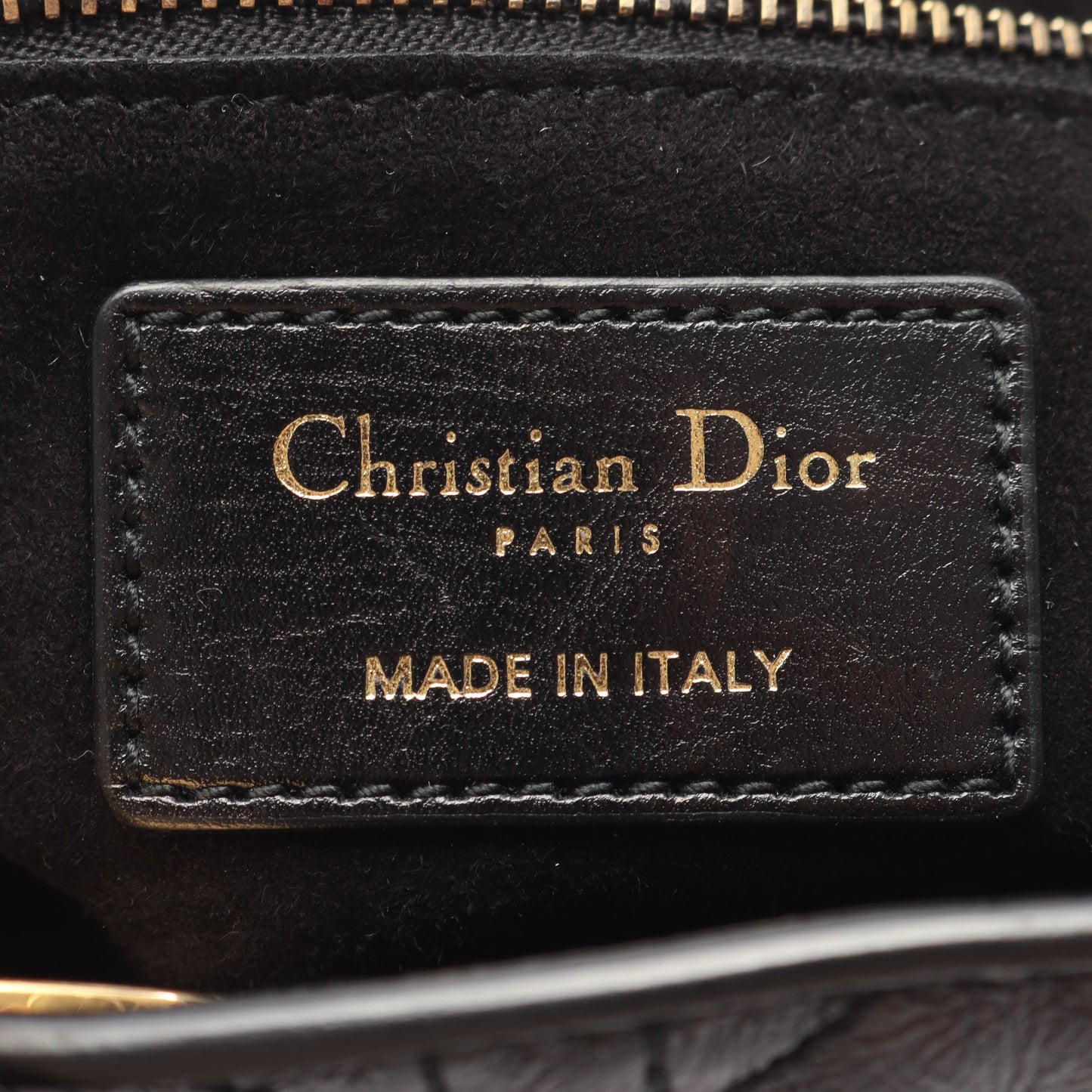 レディディオール スモール カナージュ ハンドバッグ レザー ブラック 2WAY クリスチャンディオール バッグ Christian Dior
