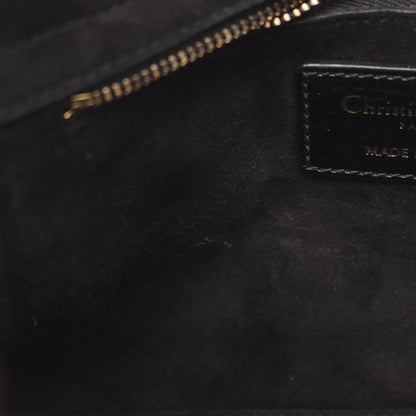 レディディオール スモール カナージュ ハンドバッグ レザー ブラック 2WAY クリスチャンディオール バッグ Christian Dior