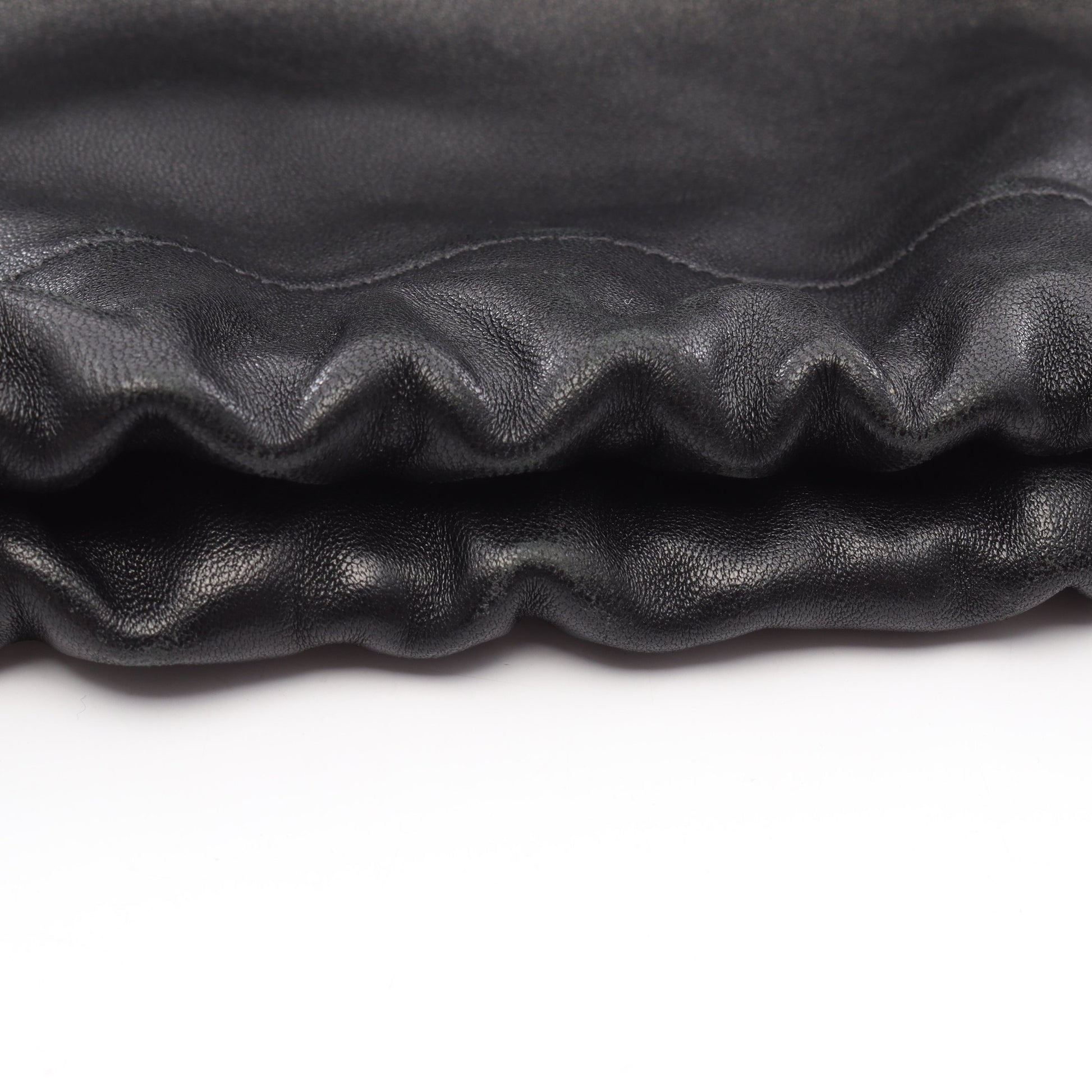 dumpling ドローストリング ショルダーバッグ レザー ブラック ジルサンダー バッグ JIL SANDER