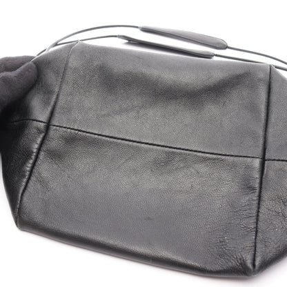 dumpling ドローストリング ショルダーバッグ レザー ブラック ジルサンダー バッグ JIL SANDER