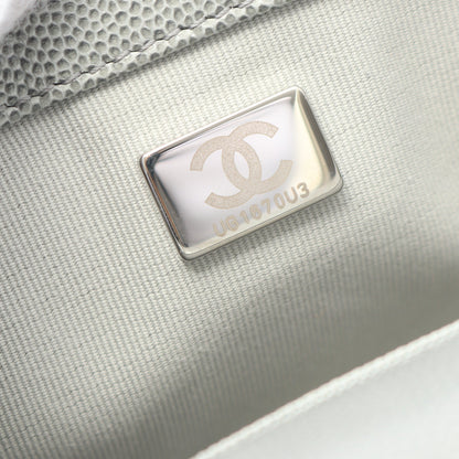 ミニマトラッセ チェーンショルダーバッグ キャビアスキン グレー グレー金具 グラデーション シャネル バッグ CHANEL
