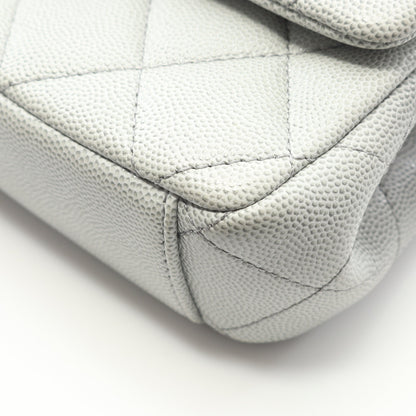 ミニマトラッセ チェーンショルダーバッグ キャビアスキン グレー グレー金具 グラデーション シャネル バッグ CHANEL