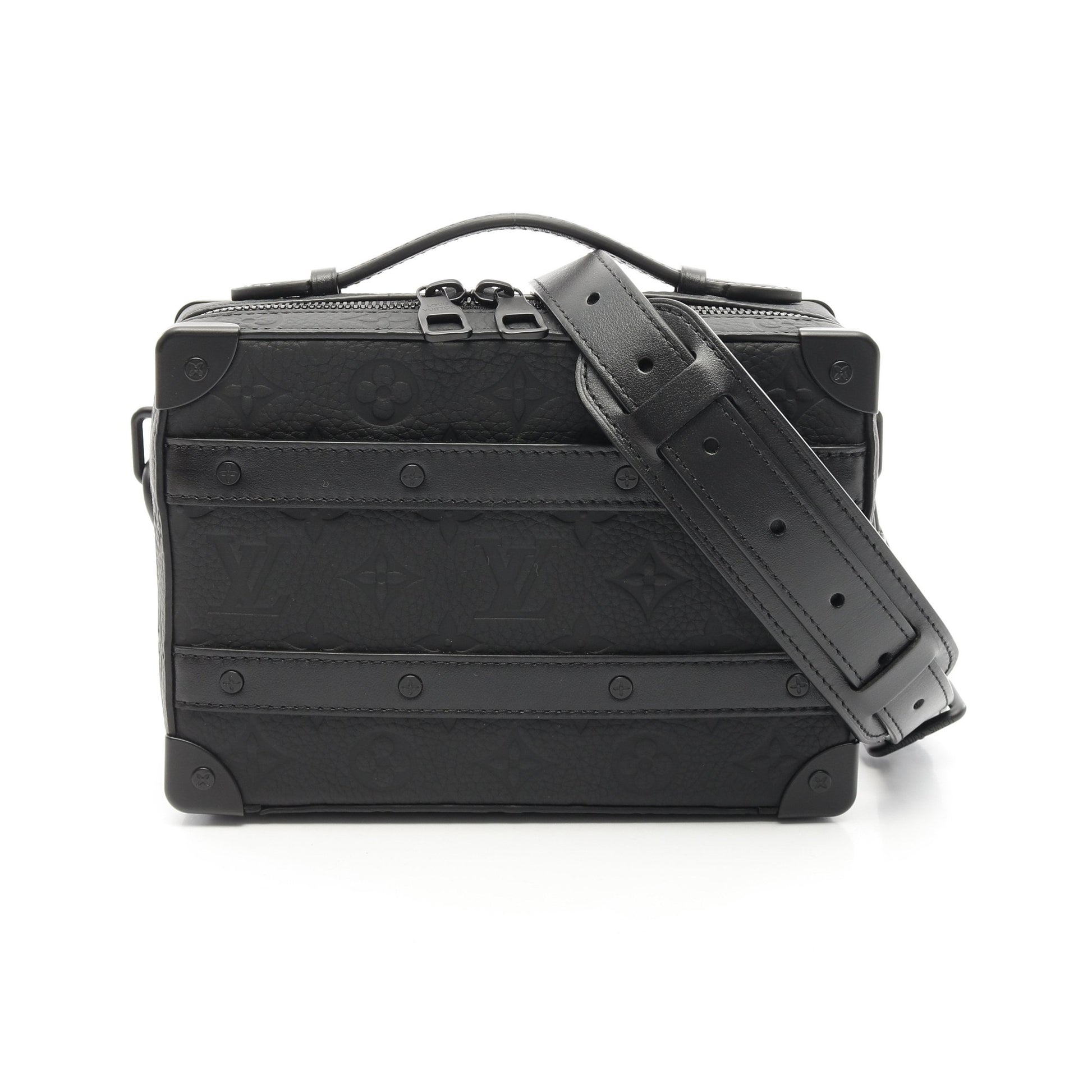 ハンドル ソフトトランク モノグラムトリヨン ショルダーバッグ レザー ブラック 2WAY ルイヴィトン バッグ LOUIS VUITTON