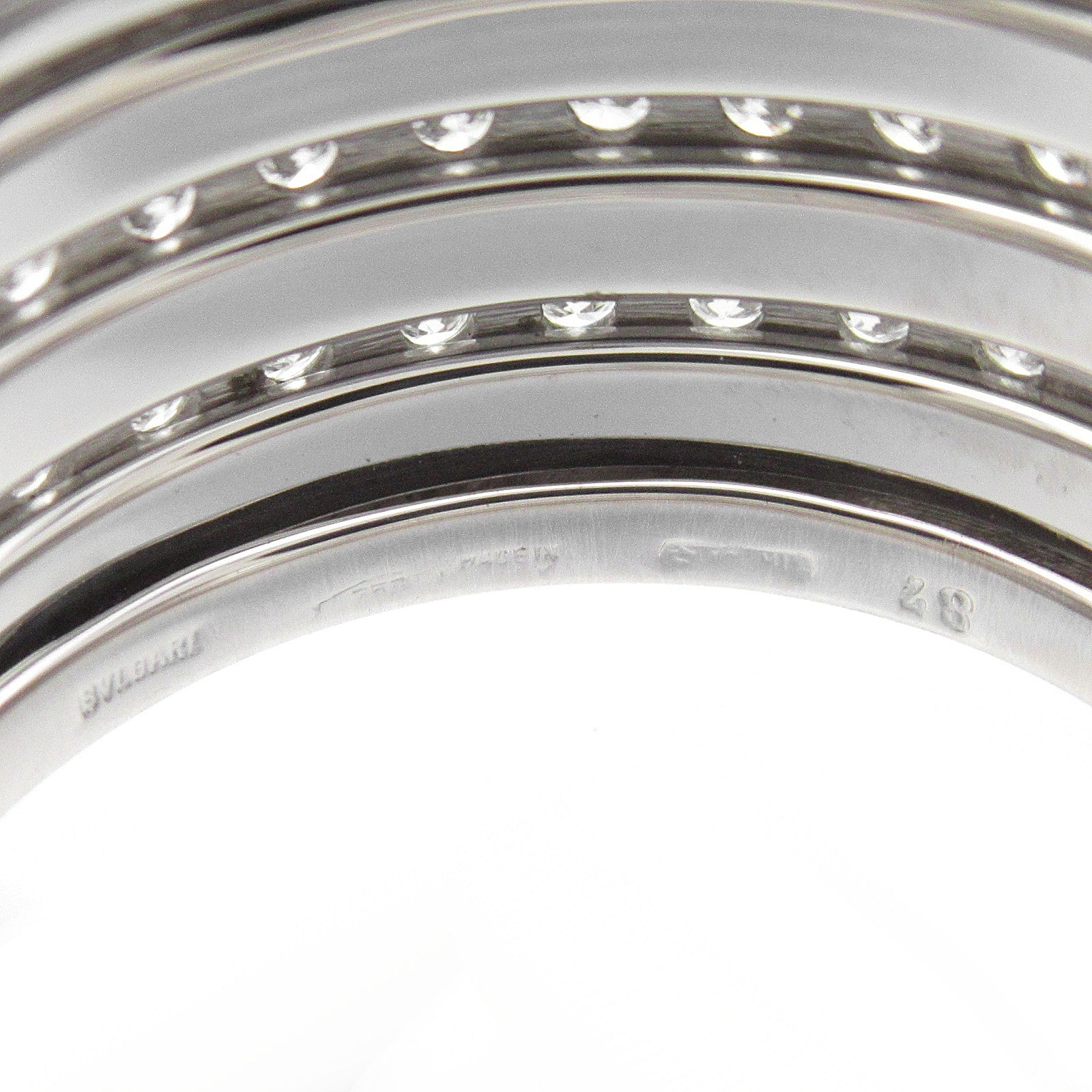 B-zero1 リング ダイヤ リング 指輪 K18WG（ホワイトゴールド） ダイヤモンド クリア ブルガリ アクセサリー BVLGARI