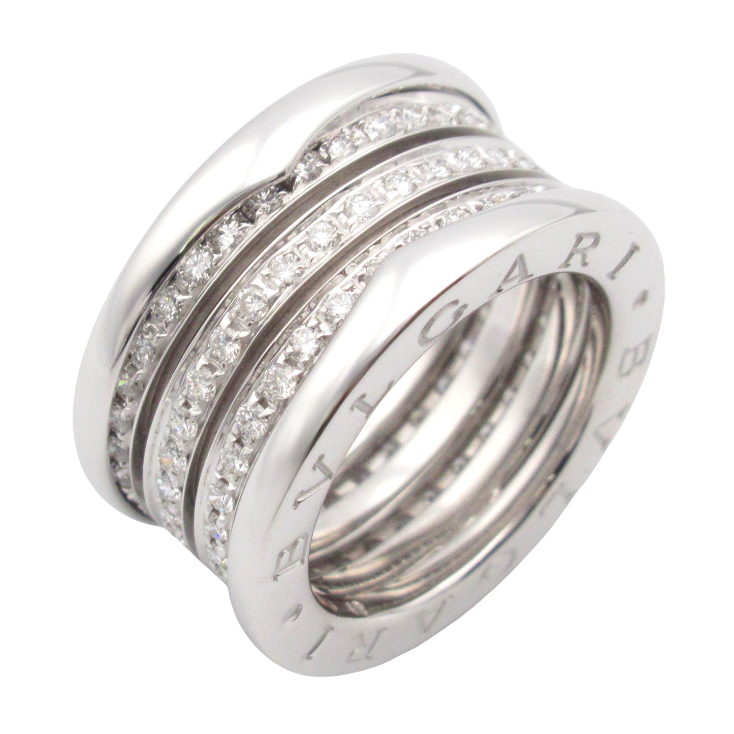 B-zero1 リング ダイヤ リング 指輪 K18WG（ホワイトゴールド） ダイヤモンド クリア ブルガリ アクセサリー BVLGARI