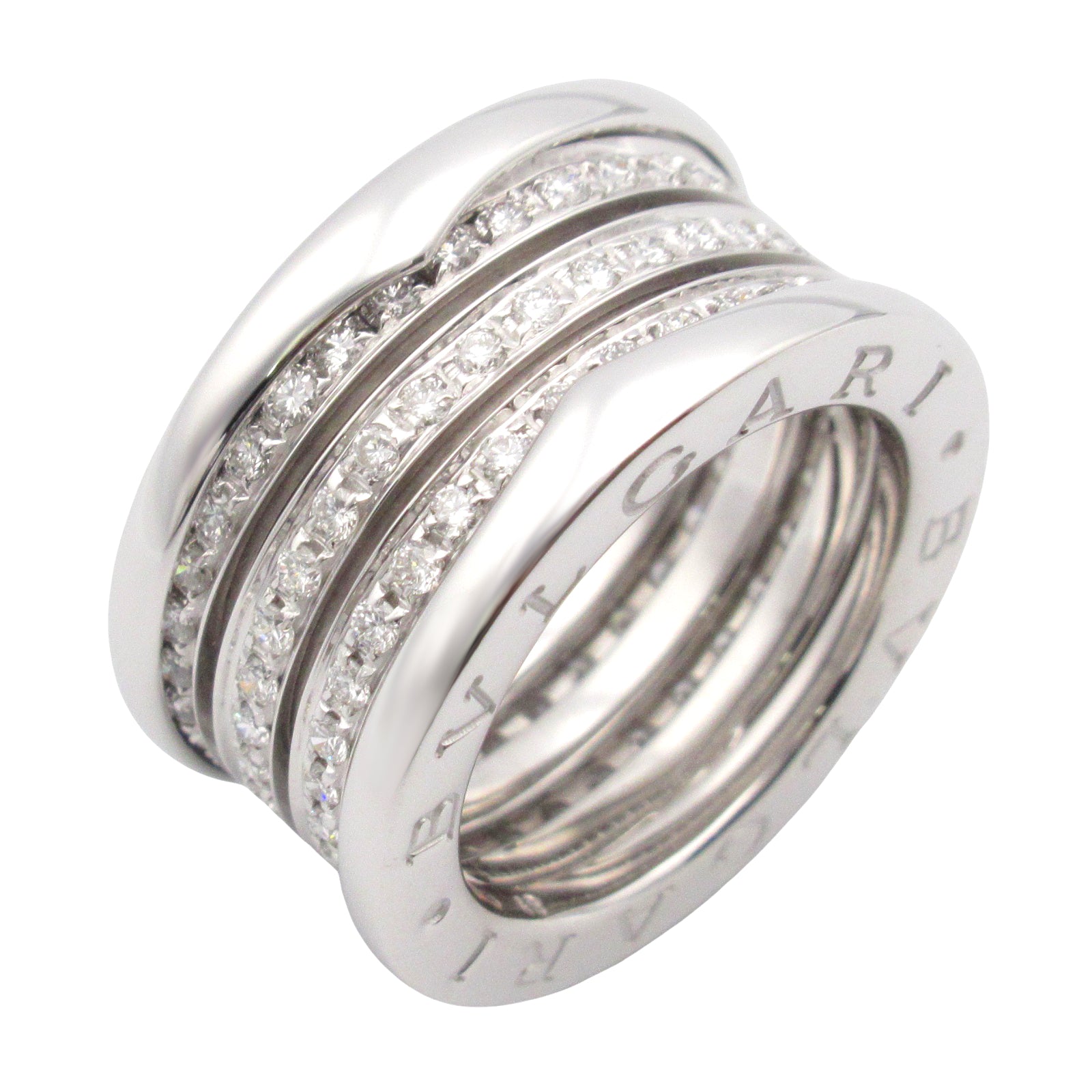 B-zero1 リング ダイヤ リング 指輪 K18WG（ホワイトゴールド） ダイヤモンド クリア ブルガリ アクセサリー BVLGARI