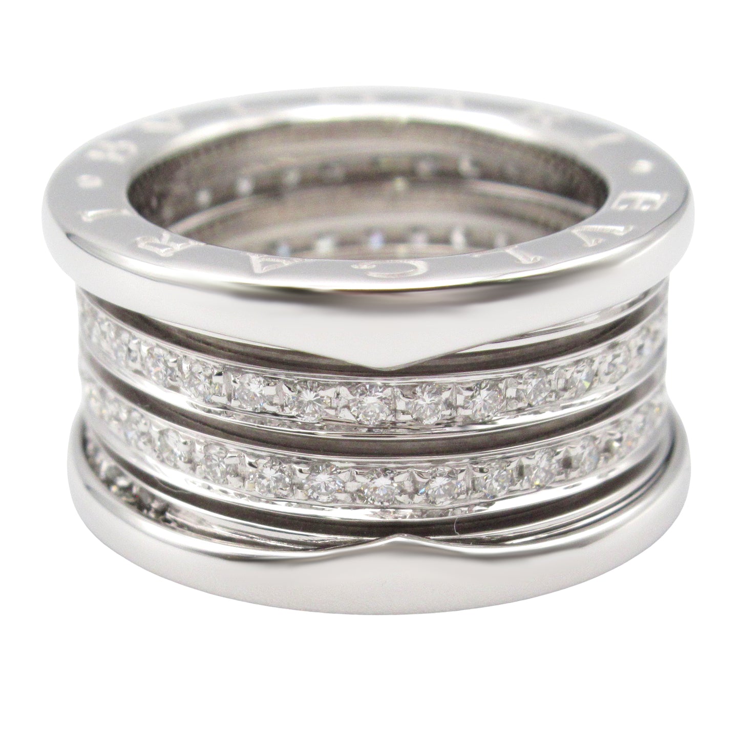 B-zero1 リング ダイヤ リング 指輪 K18WG（ホワイトゴールド） ダイヤモンド クリア ブルガリ アクセサリー BVLGARI